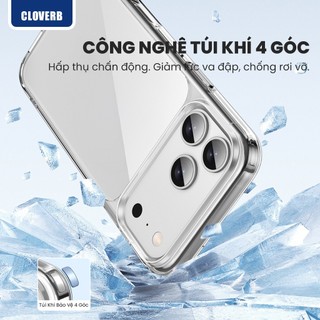 Ốp Lưng Trong Suốt Likgus Lin Cho iPhone 17 Pro Max Viền TPU Gia Cố 4 Góc