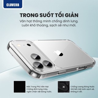 Ốp Lưng Trong Suốt Likgus Lin Cho iPhone 17 Pro Max Viền TPU Gia Cố 4 Góc