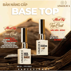 Bộ Công Năng Siêu Cấp ANGELICA Base , Top ,Cứng Móng ,Biab ,Sơn Gel Màu Chuẩn Bản Nâng Cấp Chai 20g