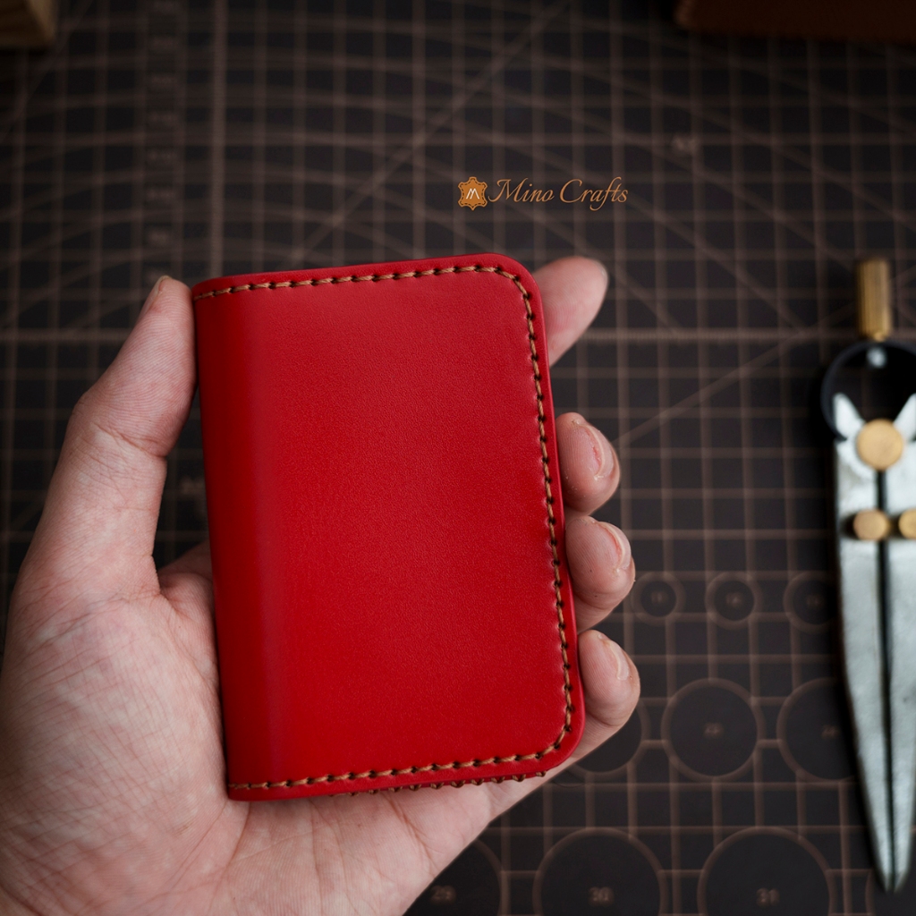 Mino Crafts - Ví đựng thẻ - Da bò nhập khẩu - Đồ da Handmade