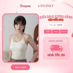 Áo Thun Tăm 2 Dây Có Mút Đệm Ngực Syliney Chất Cotton Mát Mềm Mịn Co Giãn Thoát Hơi Gấp 7 Lần AO0020