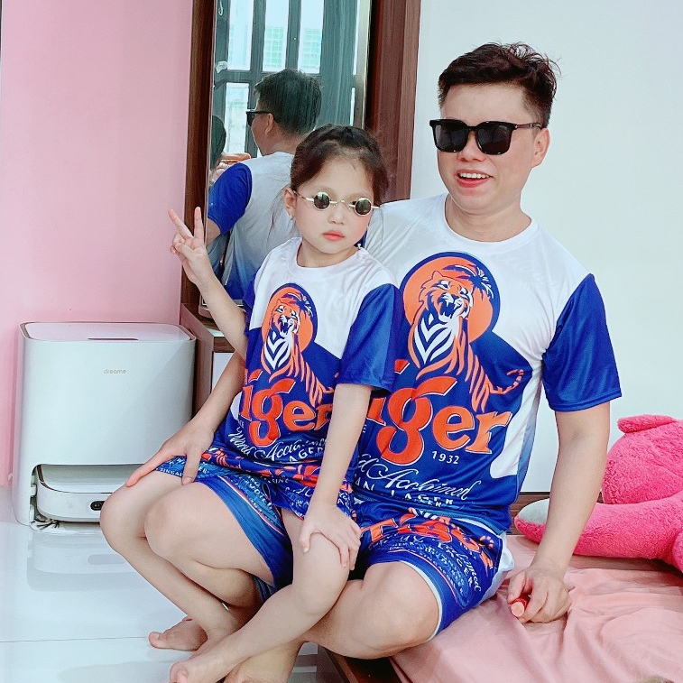 đồ bộ bia tiger, kẹn bạc, sài gòn, huda, larue, sting ,phông bạt, con công đỏ mặc nhóm gia đình đủ size 10-100kg BC