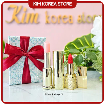 Set son dưỡng Whoo hồng môi + son màu mini sang chảnh⚡CHÍNH HÃNG⚡mềm môi, màu đẹp, quà tặng cao cấp