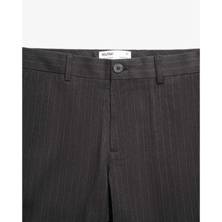 Quần Tây Dài Nam Sọc Form Slim Cropped - Routine 10F25PFO013