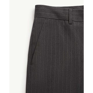 Quần Tây Dài Nam Sọc Form Slim Cropped - Routine 10F25PFO013