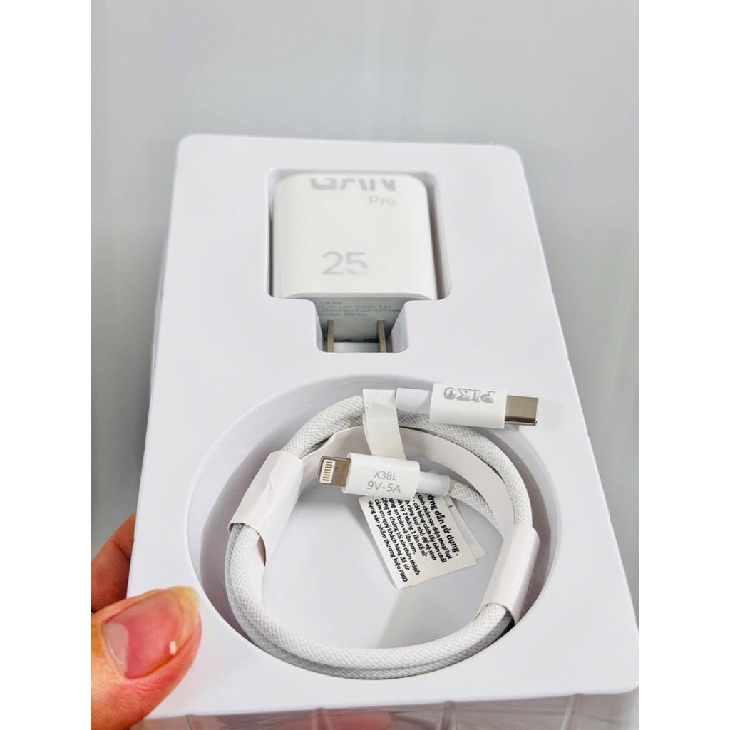 Bộ sạc nhanh piko công suất 25w. Bảo hành 24 Tháng, Sạc cho iphone và Anhdroi