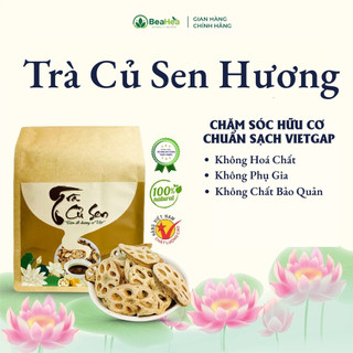 Trà củ sen nguyên chất BeaHea 450g - Trà Sen VietGAP | Hỗ trợ an thần, bổ phổi, Thanh Nhiệt