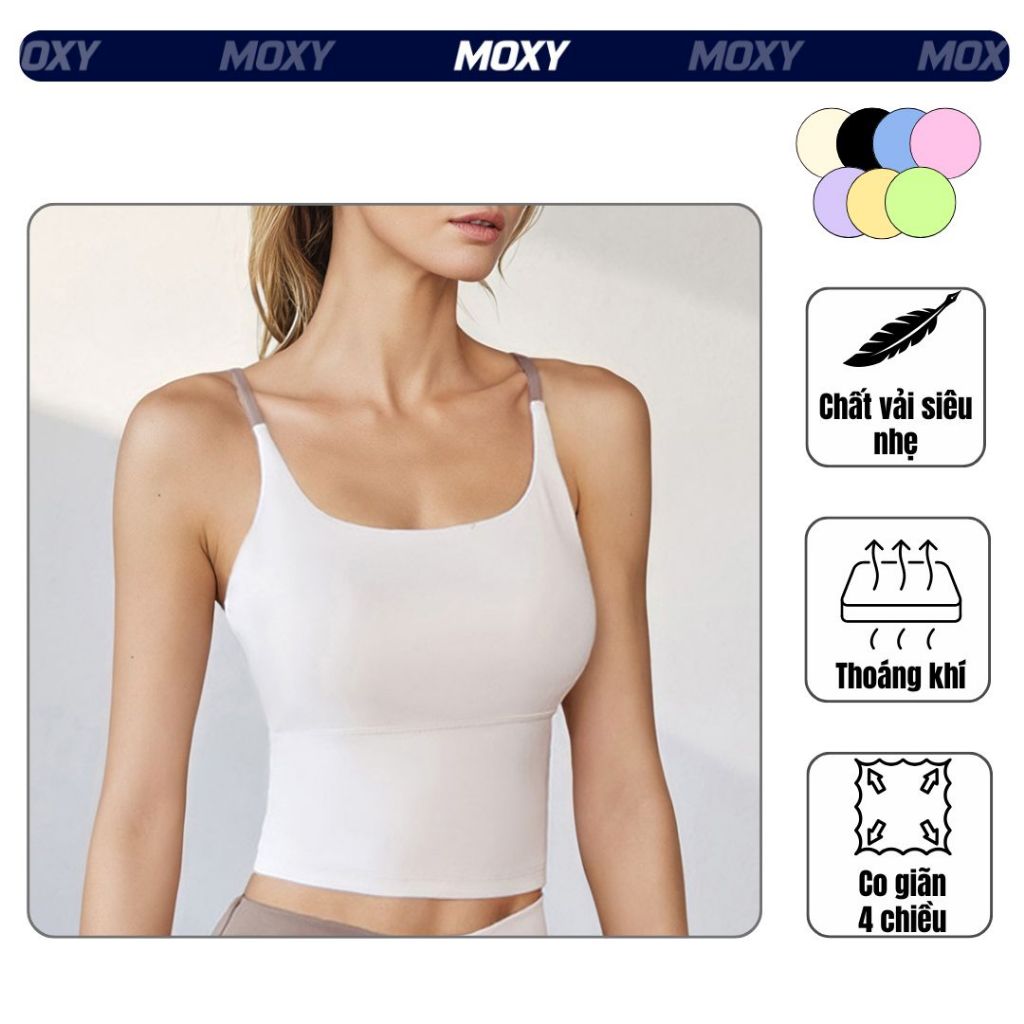 MOXY SPORTSWEAR Áo Bra Tập Gym,Yoga Nữ Dáng Croptop , Thoáng Khí, Có Đệm Ngực  Vải Siêu Nhẹ, Co Giãn, Áo Bra Thể Thao | BigBuy360 - bigbuy360.vn