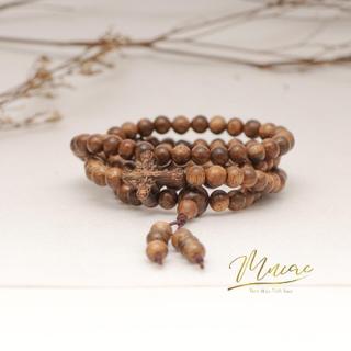 Vòng Trầm 108 Thánh Gia - Trầm Vườn Quảng Nam - Mùi Thơm Ngọt Dịu