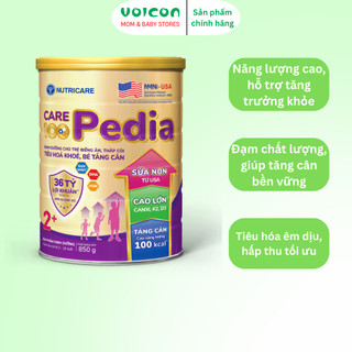 Sữa dinh dưỡng Nutricare Care 100 Pedia chính hãng, hỗ trợ tăng trưởng, tiêu hóa và đề kháng