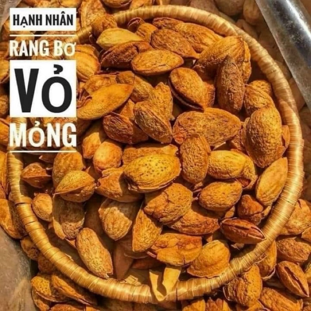 HẠNH NHÂN MỸ NGUYÊN VỎ RANG BƠ - (Hộp 400g)