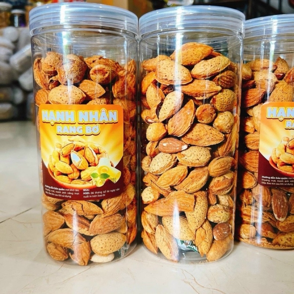 HẠNH NHÂN MỸ NGUYÊN VỎ RANG BƠ - (Hộp 400g)
