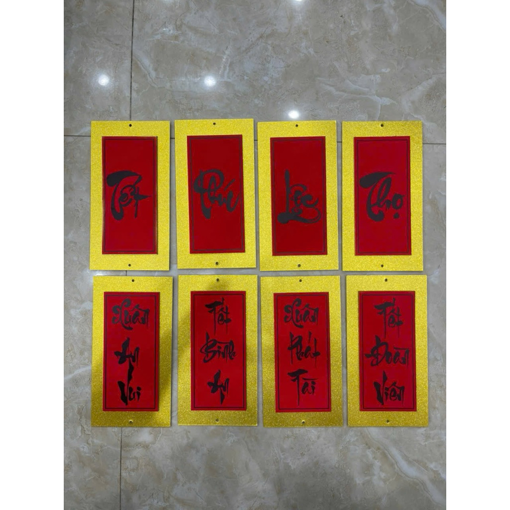 THẺ BÀI TREO 2 MẶT, GIẤY BO VIỀN, SÉT 3 CÁI, MẶT KT10X19CM - VPP QUỐC HUY.