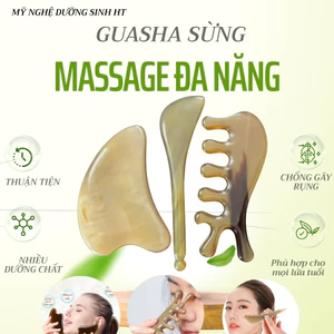COMBO 3 DỤNG CỤ MASSAGE MẶT BẰNG SỪNG GIÚP HỖ TRỢ GIẢM NẾP NHĂN,NÂNG CƠ TRẺ HÓA DA- MỸ NGHỆ DƯỠNG SINH HT