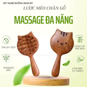 Lược massage da đầu hình mèo, lược kinh tuyến giúp thư giãn da đầu, tạo cảm giác dễ chịu - Mỹ Nghệ Dưỡng Sinh