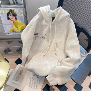 HoodieX - Áo Hoodie Unisex họa tiết Hello Kitty dễ thương, rộng rãi cho mùa đông, In hai mặt, trendy