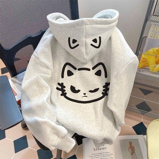 HoodieX - Áo Hoodie Unisex họa tiết Hello Kitty dễ thương, rộng rãi cho mùa đông, In hai mặt, trendy