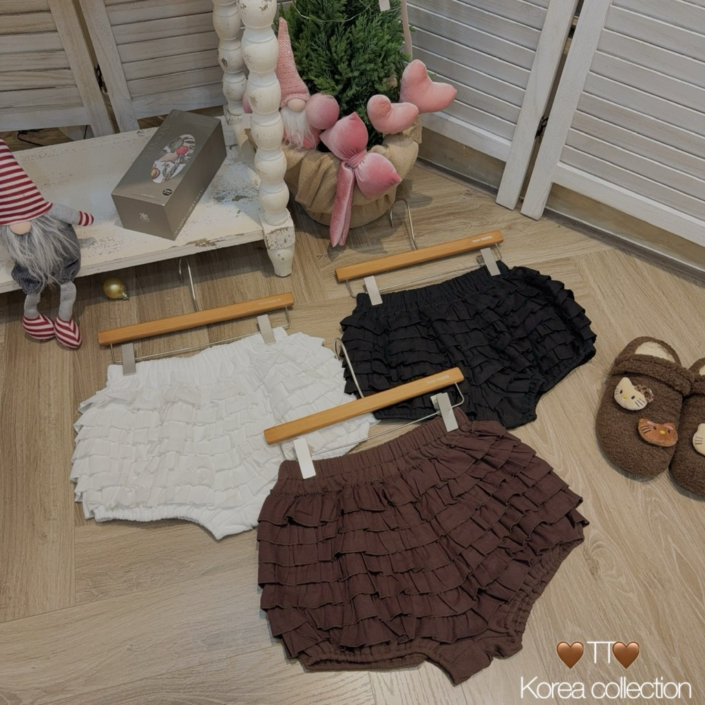 QUẦN SOOC TẦNG BÈO MIX MACH SIÊU XINH