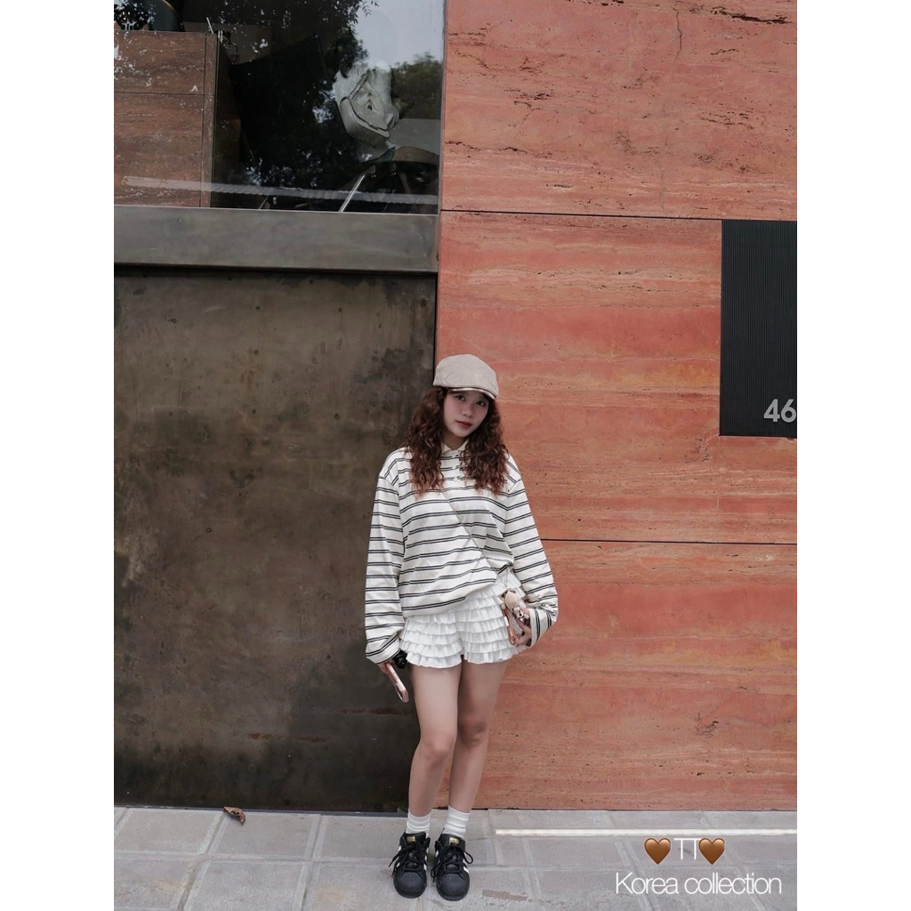 QUẦN SOOC TẦNG BÈO MIX MACH SIÊU XINH