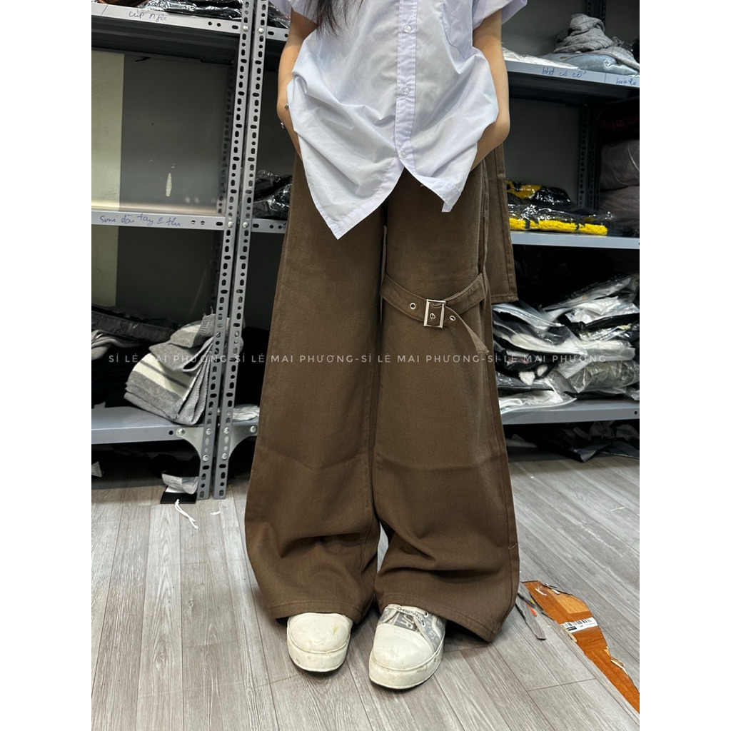 QUẦN JEAN ỐNG RỘNG KÈM ĐAI JEAN (CHÍNH CHỦ SỈ LẺ MAI PHƯƠNG)