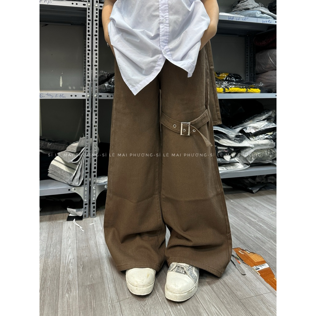 QUẦN JEAN ỐNG RỘNG KÈM ĐAI JEAN (CHÍNH CHỦ SỈ LẺ MAI PHƯƠNG)
