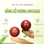 Quả bi lăn tay bằng gỗ hương giúp massage chống mỏi toàn diện - Mỹ nghệ dưỡng sinh HT