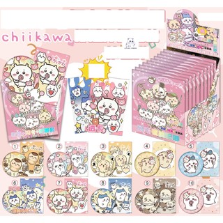[hàng sẵn] Combo Huy hiệu và thẻ Chiikawa / huy hiệu 75mm và thẻ card fullbox 11 gói Blindbox anime Hachiware Usagi C11
