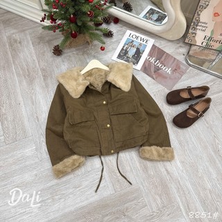 Áo Khoác Parka Lót Lông Kéo Khóa Basic QCCC Cao Cấp