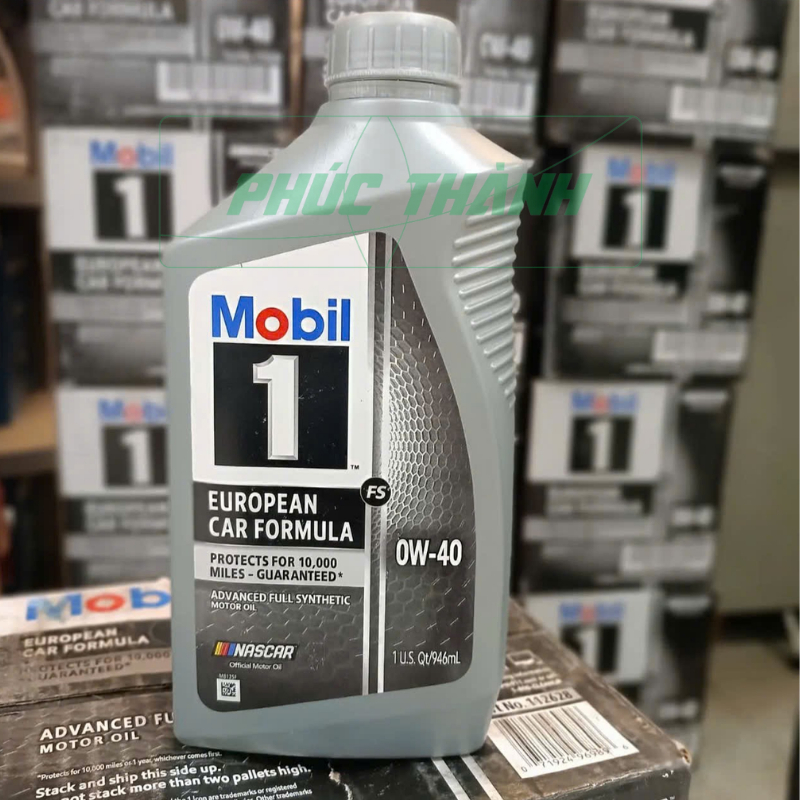 Dầu nhớt tổng hợp toàn phần ô-tô Mobil 1 European Car Formula 0w40 946ml/4,73L nhập Mỹ - Chính hãng