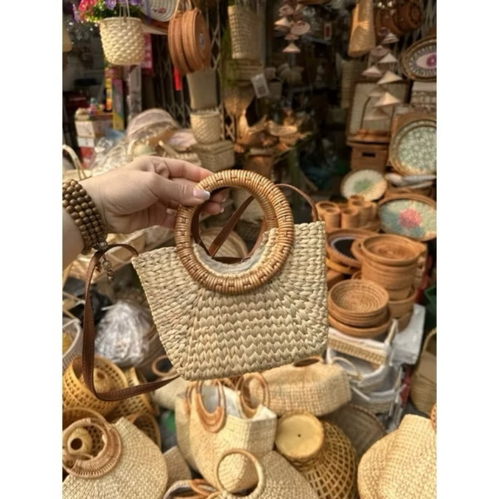 Túi cói lục bình Vintage thời trang ⚡️ Cực Hot⚡️hàng đẹp loại 1