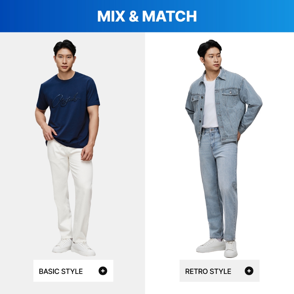 Quần jeans nam ICONDENIM, quần bò ống đứng, dáng suông, công nghệ Lightweight siêu nhẹ, chống nhăn tốt ICON105 | BigBuy360 - bigbuy360.vn