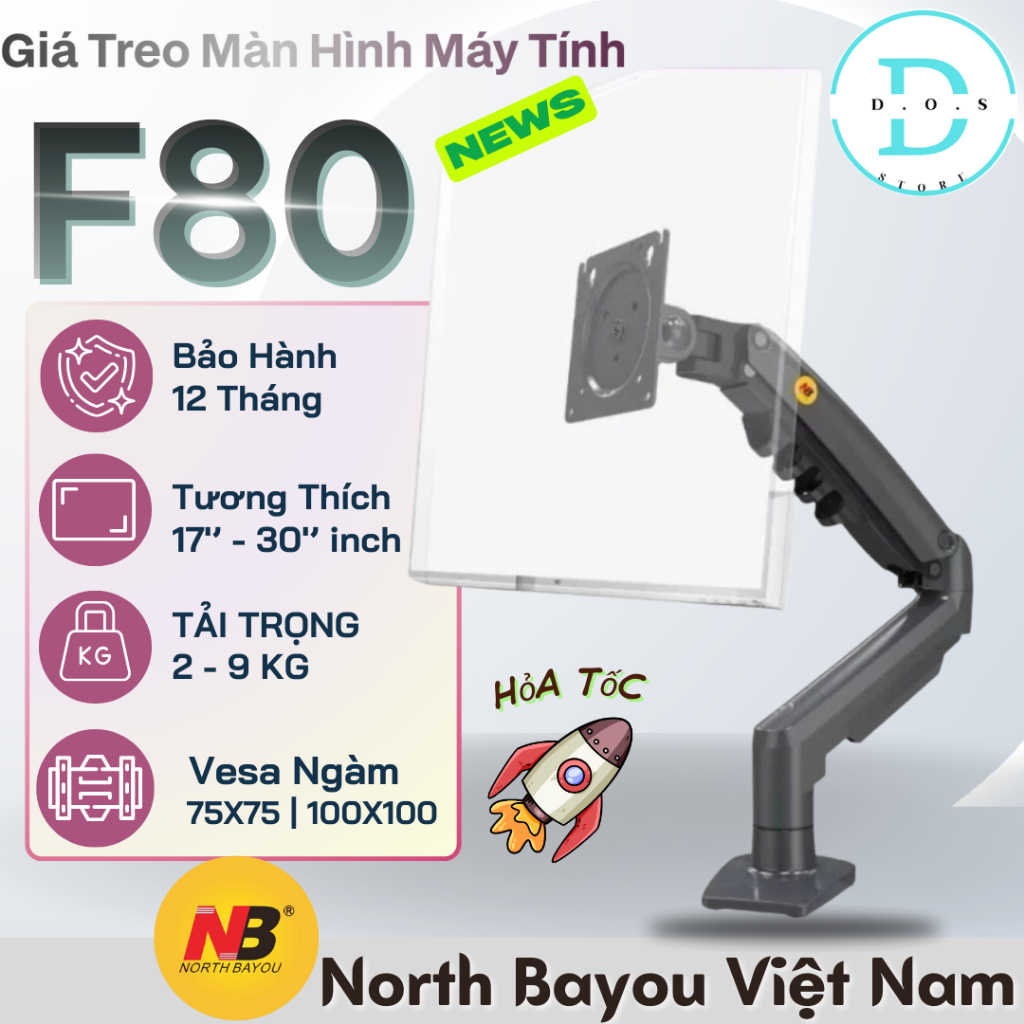 Giá Treo Màn Hình North Bayou NB F80 (17-30 Inch) - Arm Màn Hình Máy ...