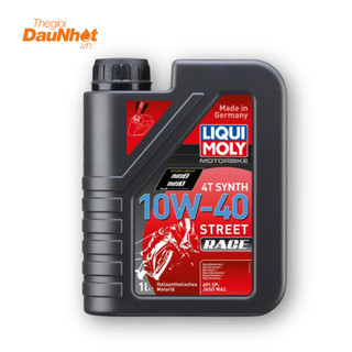Dầu nhớt cho xe côn tay và xe số giảm mòn động cơ Liqui Moly Street Race 10w40 (20753) cao cấp