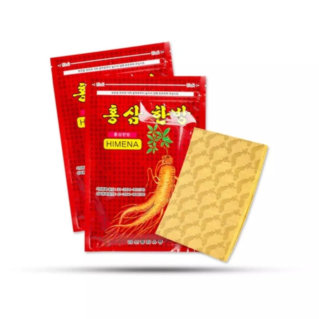 Cao Dán Hồng Sâm Hàn Quốc Himena Giảm Nhức Mỏi Hiệu Quả - Gói 20 Miếng Dán
