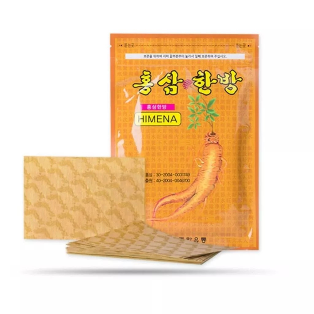 Cao Dán Hồng Sâm Hàn Quốc Himena Giảm Nhức Mỏi Hiệu Quả - Gói 20 Miếng Dán