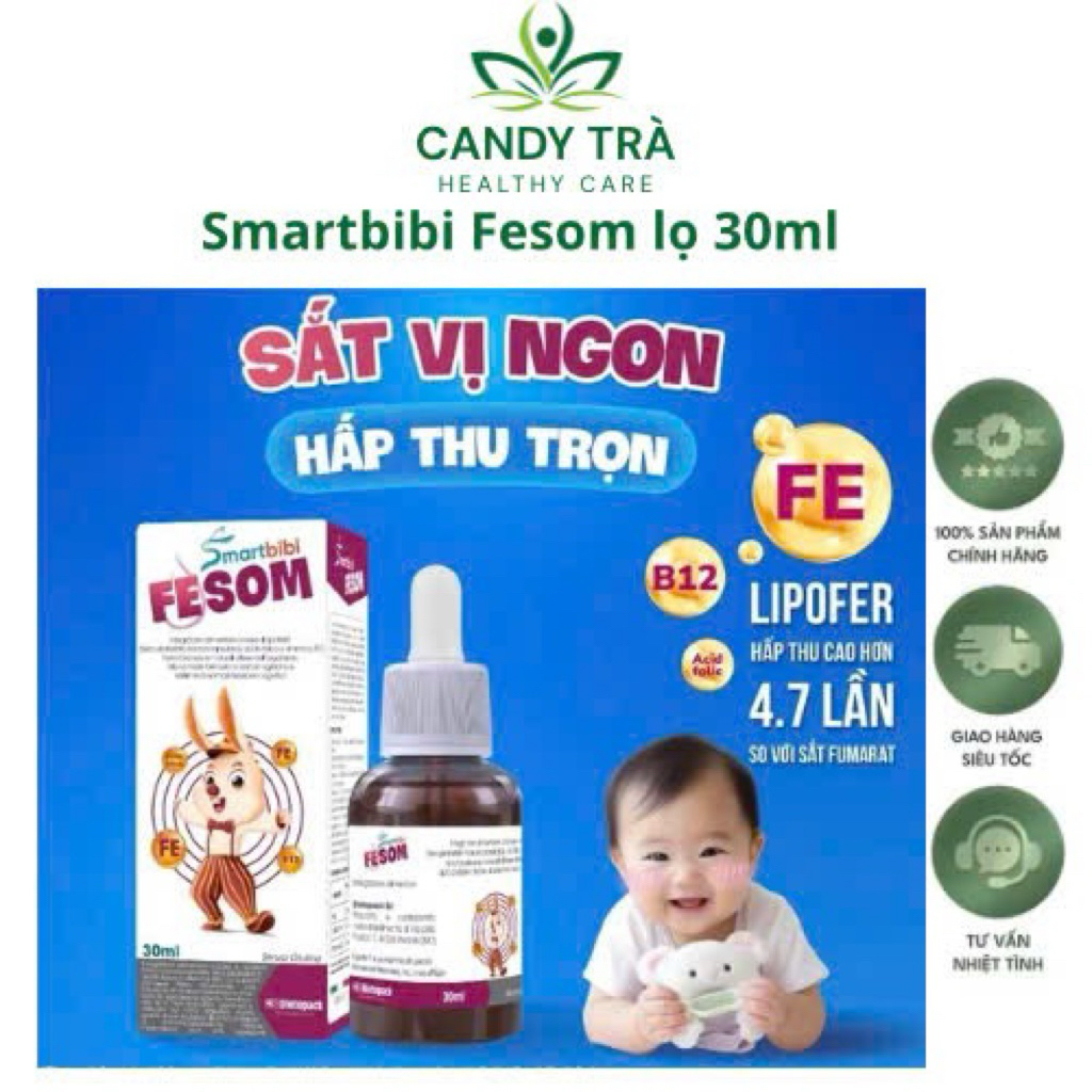 Sắt Lipofer Smartbibi Fesom 30ml | Shopee Việt Nam