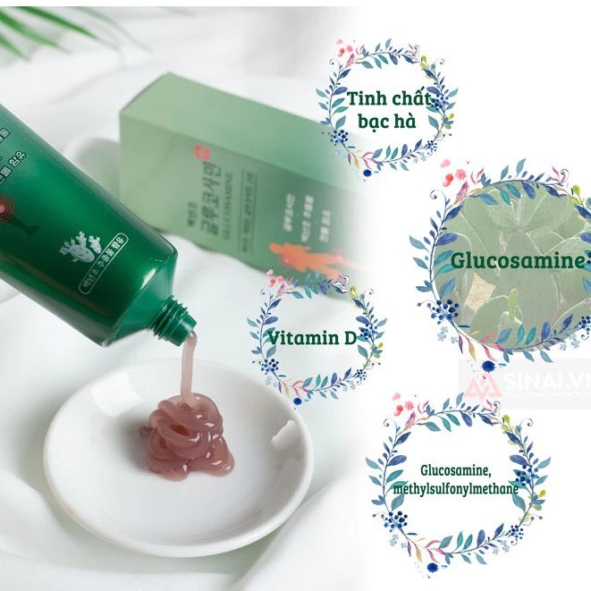 Dầu Lạnh Xoa Bóp Glucosamine Hàn Quốc Tuýp 150ml
