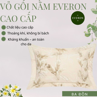 Vỏ Gối Nằm Everon 45x65 (1Cặp) Tencel/Modal/Cotton Mềm Mịn,Thoáng Khí,Thấm Hút Tốt, Dễ Giặt, Bền Màu