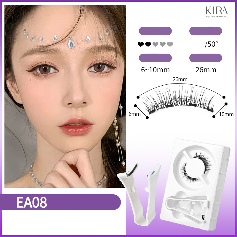 Mi từ tính phong cách Nhật Bản cá tính, gồm 1 cặp mi kèm kẹp gắn, dáng mi tự nhiên, chất liệu giả lông chồn mềm mịn.