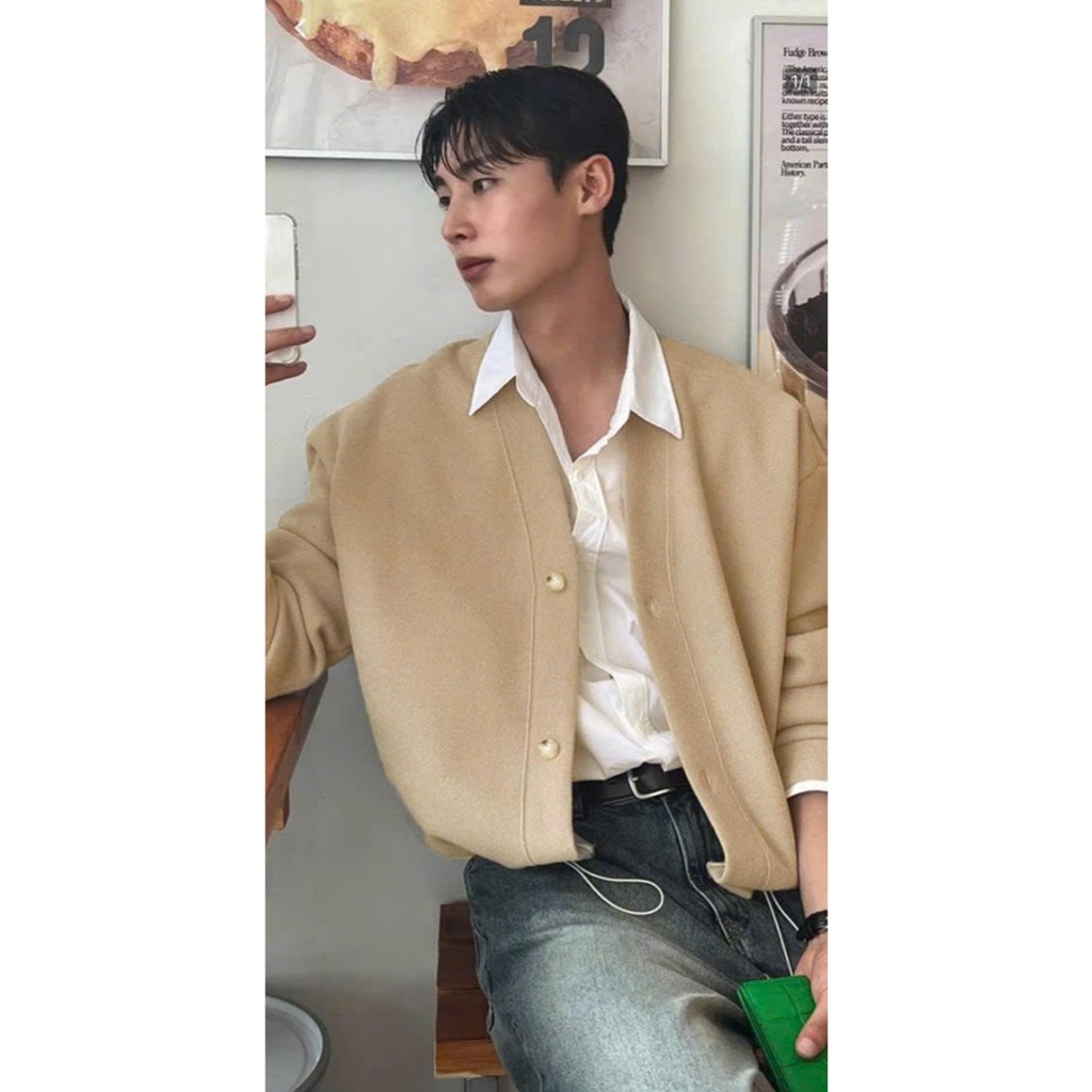 Áo khoác CADIGAN Crop top SOFT MODE Phong cách Hàn ICVCVVNI Unisex