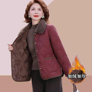 Áo Khoác Nữ Ngoài Phao, Trong Lót Lông Mềm – Cổ Lông Sang Trọng Cho Mẹ