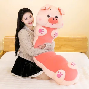 Gối ôm bông dài hình thỏ, heo, chó corgi siêu mềm, gối ngủ dễ thương cho bé G179