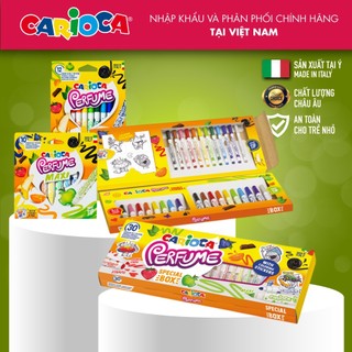 [Thương hiệu Ý] - Bút dạ màu - Bút lông màu có hương thơm Carioca Perfume Pens - 10/12/30 bút