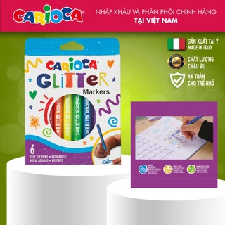 [Thương hiệu Ý] - Bút kim tuyến Carioca Glitter - Hiệu ứng kim tuyến tuyệt đẹp