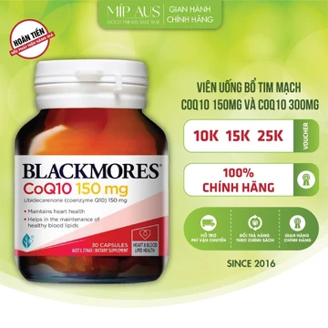 Viên Uống Hỗ Trợ Tim Mạch - Blackmores CoQ10 150mg - 30 Viên
