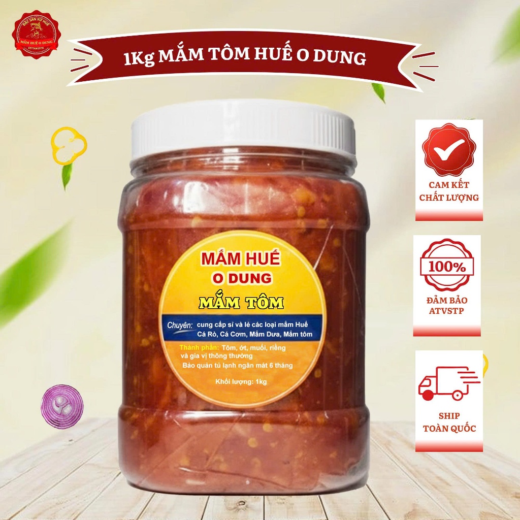 [1kg] Mắm Tôm Riềng Chua Cay Huế O Dung Chuẩn Vị Mắm Huế Hương Vị Dễ Ăn
