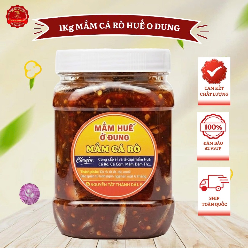 [Hũ 1kg] Mắm Cá Rò O Dung Mắm Ngon Đầu Mùa Đậm Đà Mắm Chuẩn Gia Vị Truyền Thống Huế