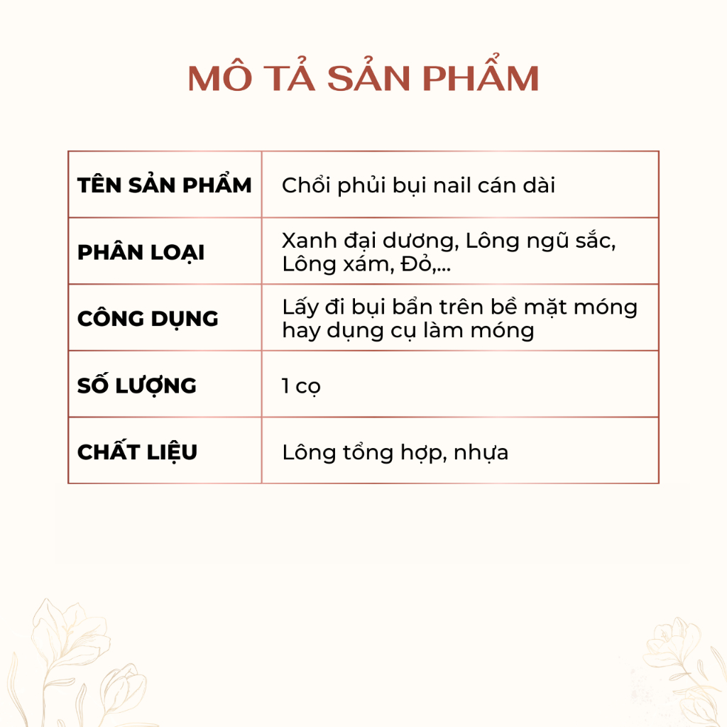Chổi Phủi Bụi Nail Cán Dài, Cây Bụi Móng Lông Mềm ,Sử Dụng Cực Sạch [ Bình An ]