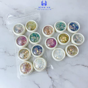 Sét Nhũ Vảy Cá Nail, Sét Nhũ 8D Trang Trí Móng Siêu Xinh [ Bình An ]