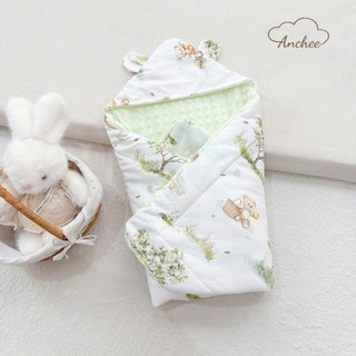 Ủ Choàng Trần Bông Cho Bé 80x80cm – Cotton Nỉ Hàn Cao Cấp, Nhung Hạt Giữ Nhiệt, Bông Organic Kháng Khuẩn